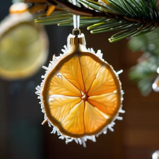 Natural dried citrus garlands for home decor.
