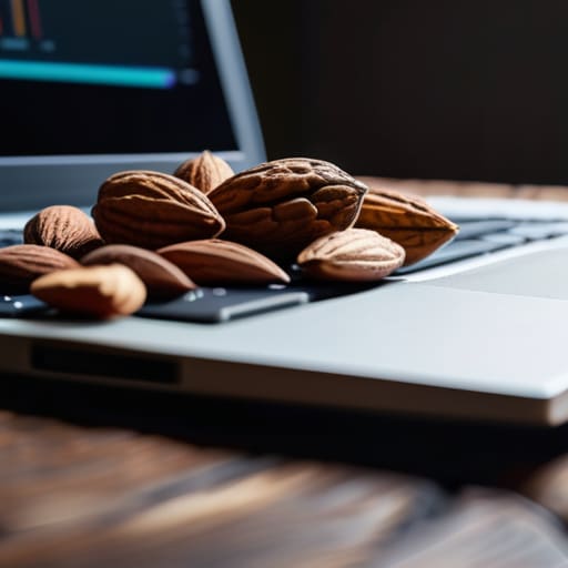 A handful of nuts for healthy snacking.