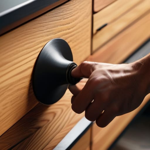 Swap the hardware for modern cabinet handles.