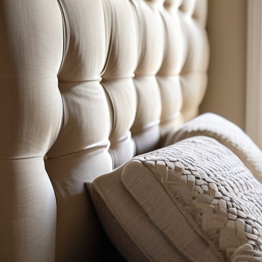 DIY headboard using The Upholstered Panel Hack.