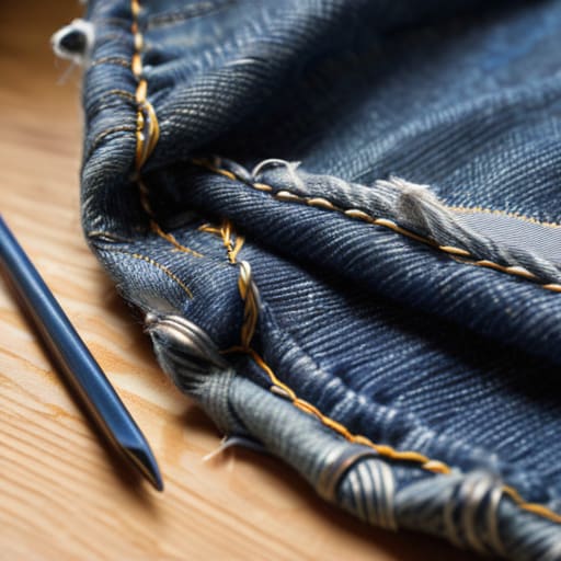 Don't Toss Them Just Yet: Patch Jeans.
