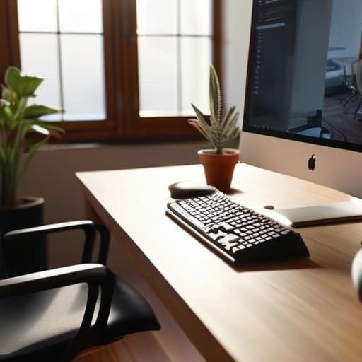 Ergonomic workspace adjustments for Getting It Done.