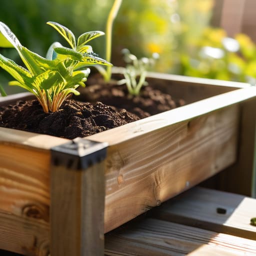 Getting Your Hands Dirty building planters.