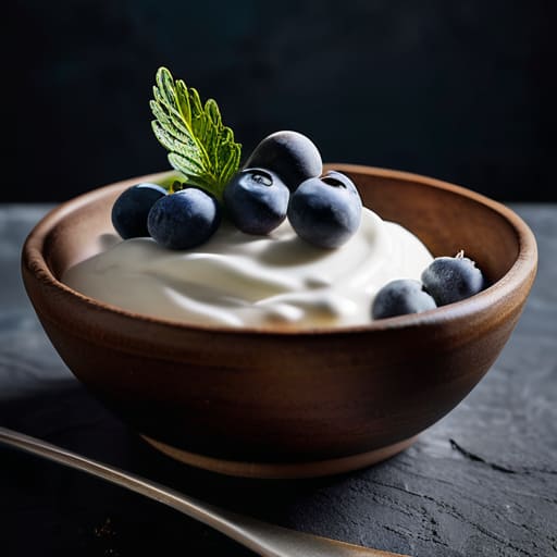 Plain Greek Yogurt and Berries bowl.