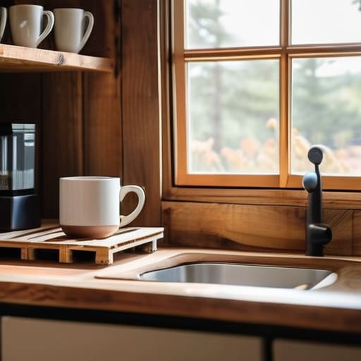The Minimalist Coffee Station on pallet wood.